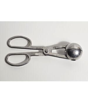 Vintage Aluminum Scissor Style Meatball Mold Scoop